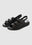 LEATHER COMFORT SANDALS BLACK