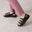 LEATHER COMFORT SANDALS BLACK